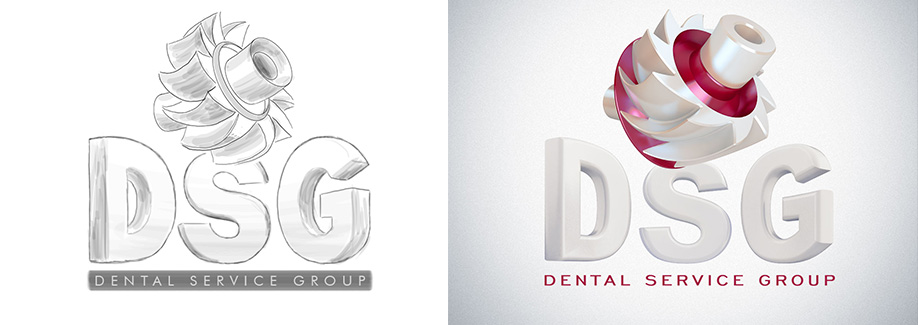 Создание логотипа "DentSG"